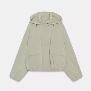 Zara RUBBERIZED HOODIE JACKET